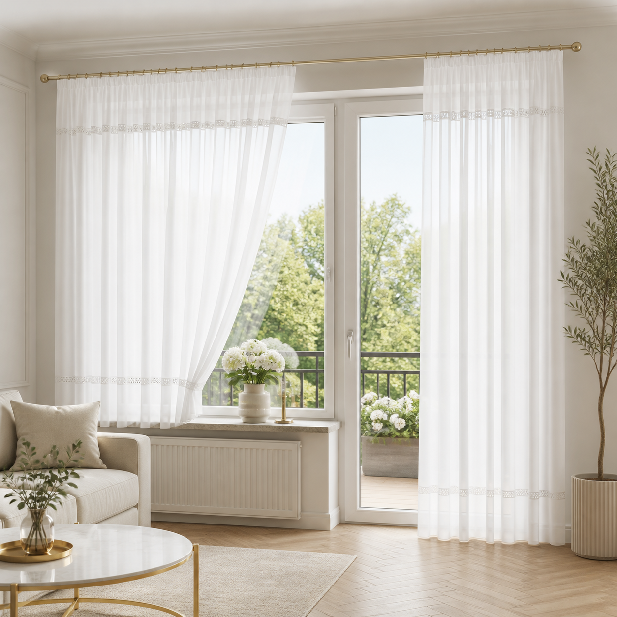 Firany balkonowe