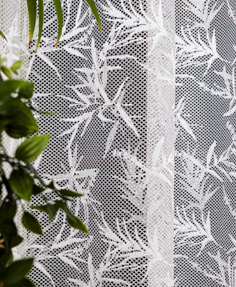 Firanka bambus lekka, piękna siateczka i tania z taśmą Firanka pieknefirany